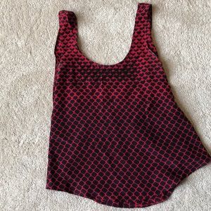 Club Monaco Silk Criss Cross Back Tank Top Small